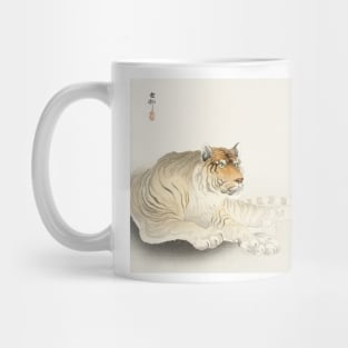 Japanese Tiger Illustration by Ohara Koson Mug